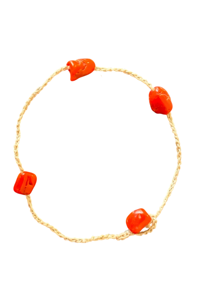Bracciale con coralli rossi